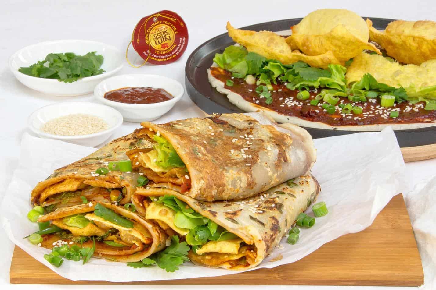 Jianbing (煎饼) – Bánh Crepe Trung Quốc